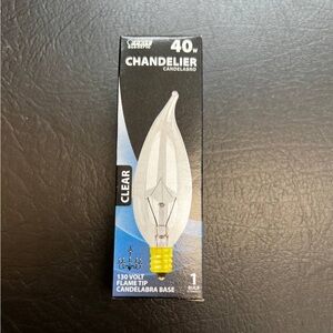 Feit Electric 60CFC 60-Watt Incandescent Flame Tip Bulb